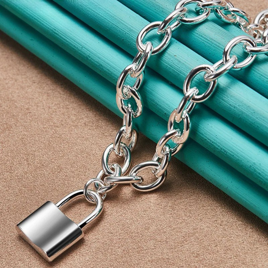 LockCharm – Naszyjnik z Kłódką ze Srebra 925