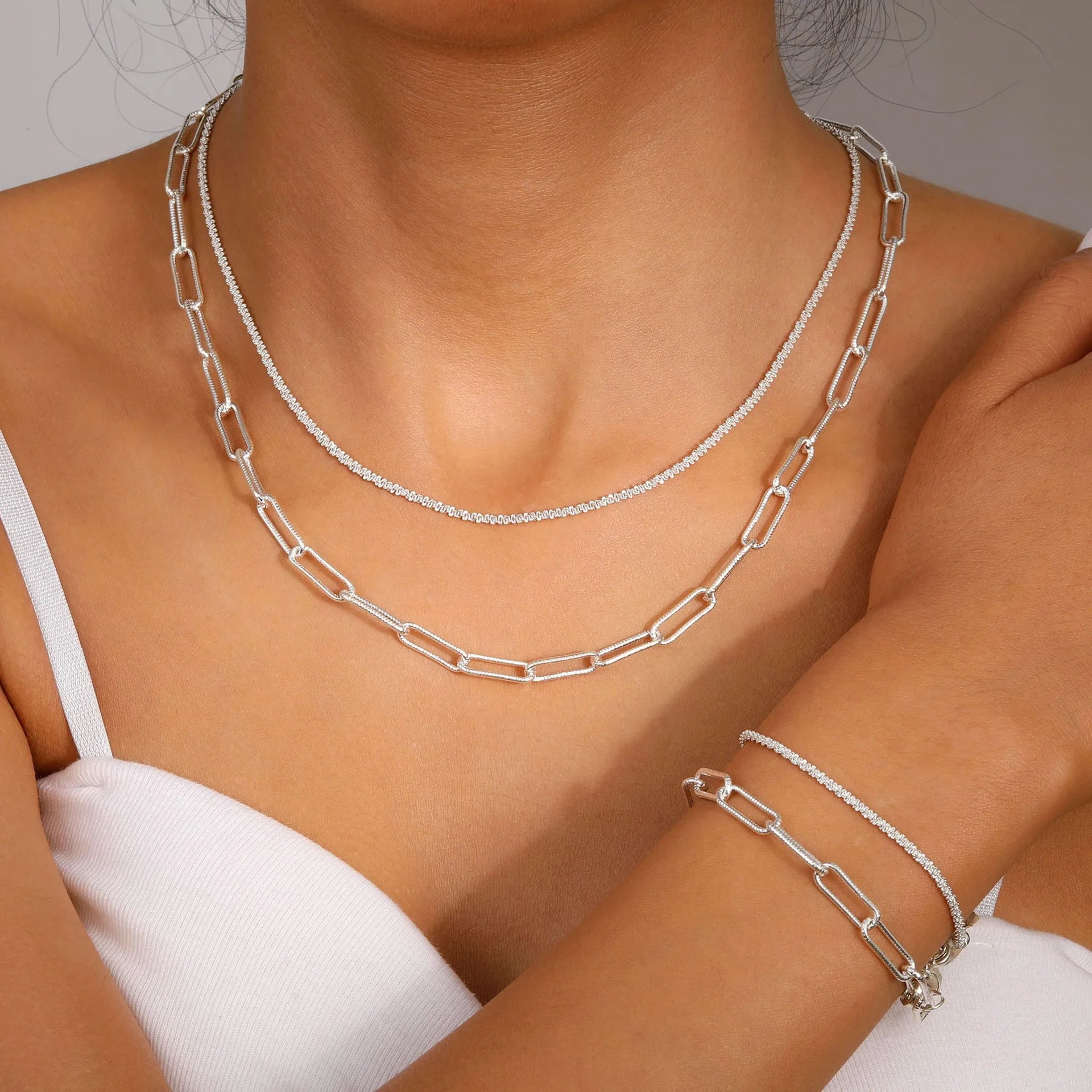 Starry Sky Srebro 925 – Naszyjnik i Bransoletka 